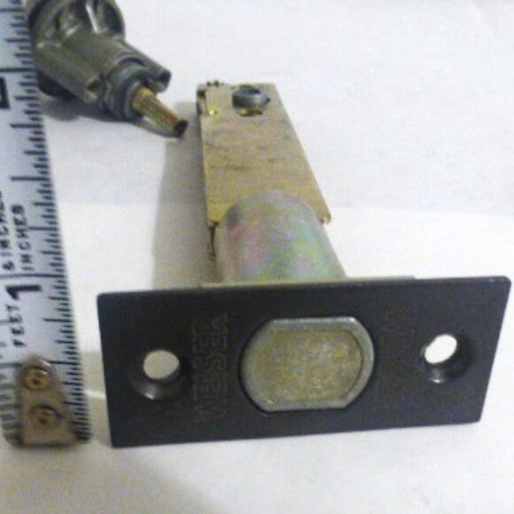 Lot of 6 DOOR Replacement LOCKS Black Lock Cylinder w/ Key - Picture 9 of 10